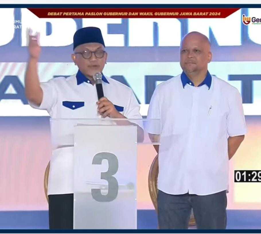 Syaikhu - Ilham Dalam Debat Pilgub Perdana : Kami Akan Tegak Lurus Dengan Pemerintahan Prabowo